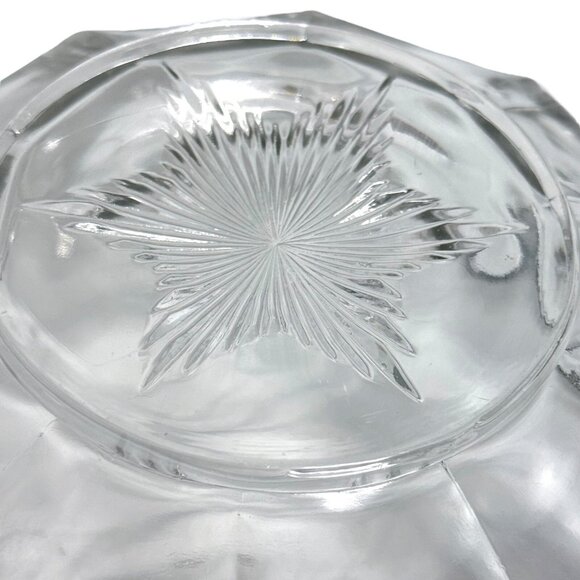 Antique JEFFERSON Krystol 8” diameter Scalloped Glass Serving Bowl - Picture 8 of 10